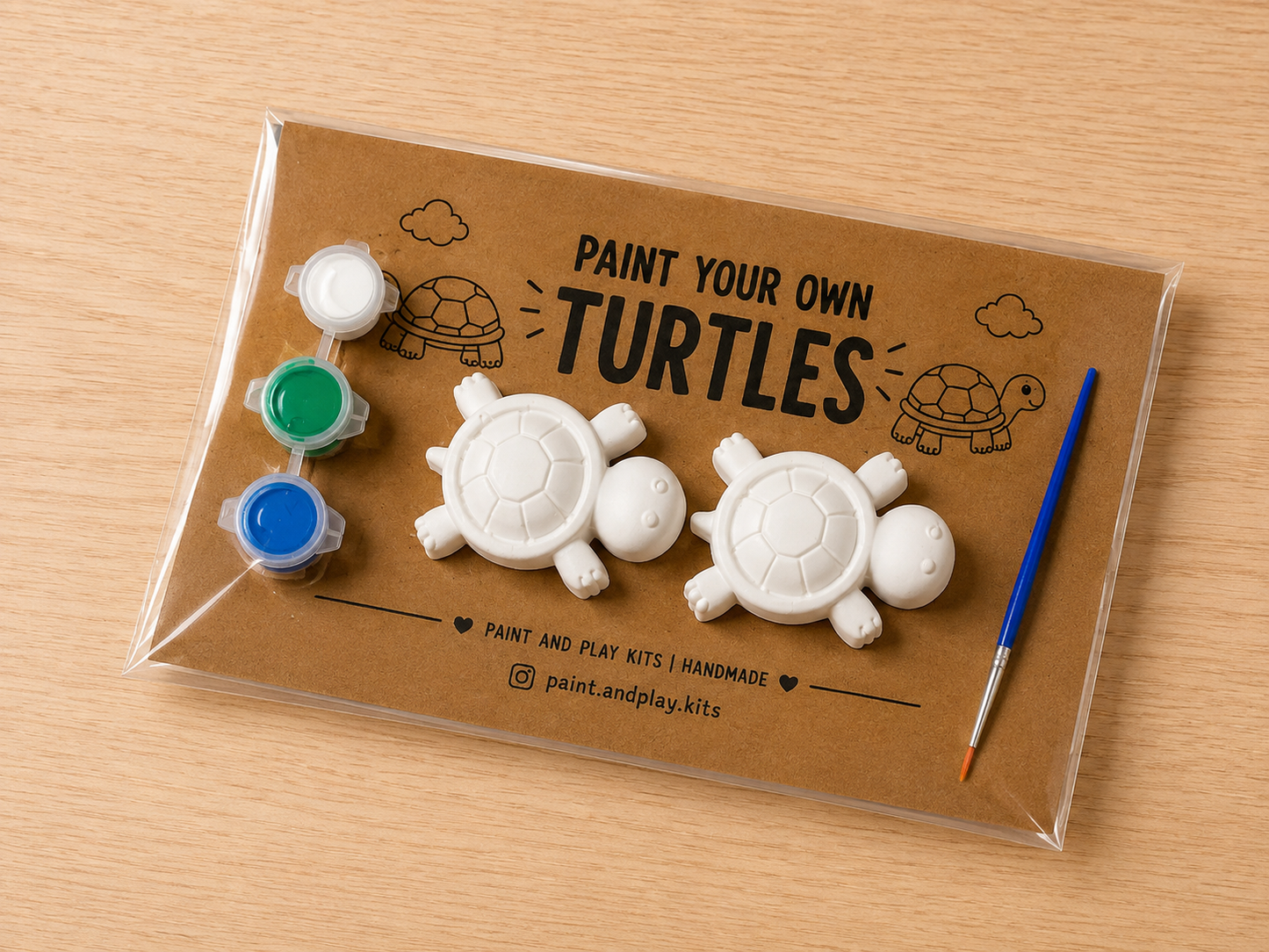 Handmade Plaster Turtles Painting Kit