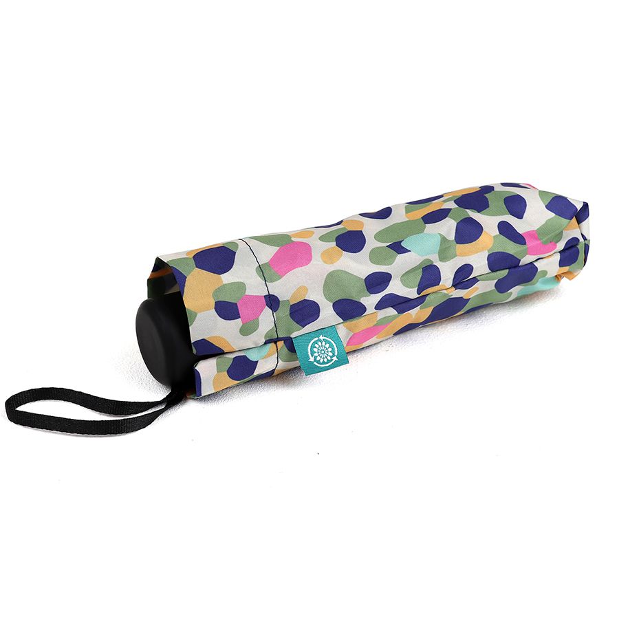 Recycled Olive Mix Camouflage Print Umbrella