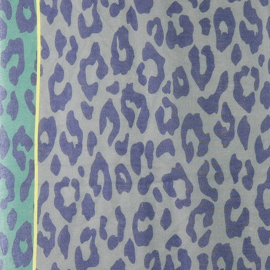 Recycled Green & Grey Mix Animal Print Scarf