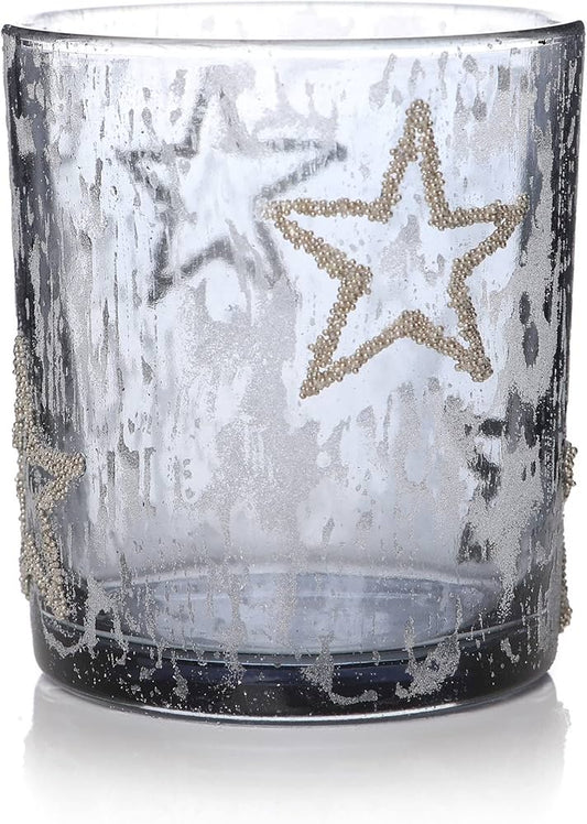 Struti Candle Holder Star | Smoked Glass