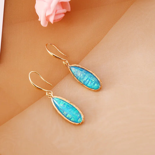 Water Droplet Earrings | Blue