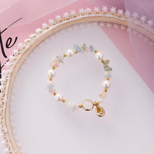 Natural Stone Bracelet | Beige