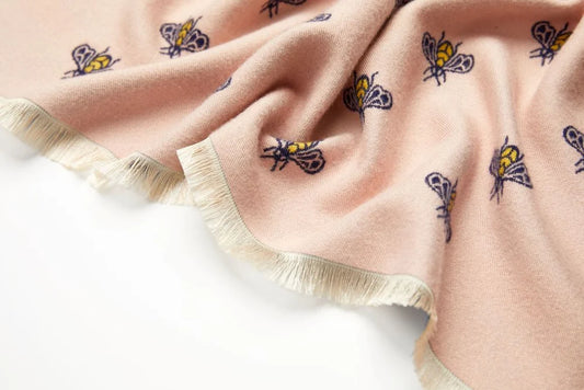 Reversible Bee Scarf | Mustard