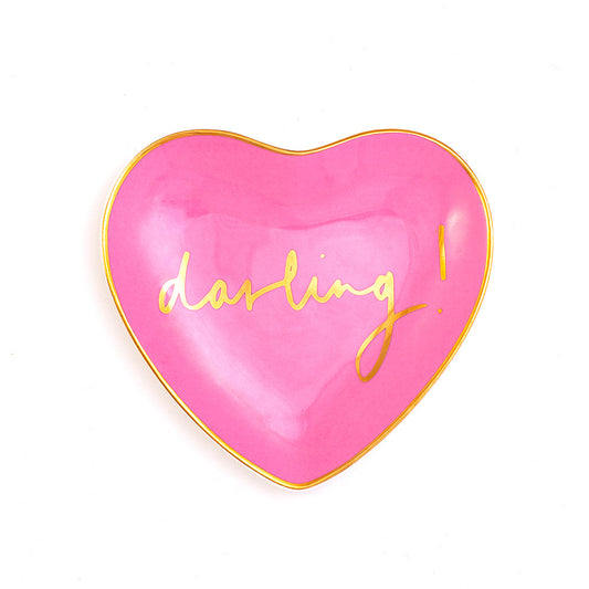 Darling! Large Heart Trinket Dish / Plate