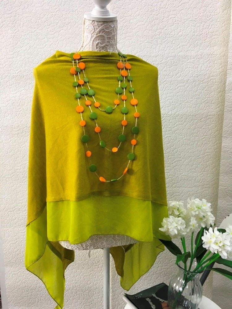 Poncho & Necklace Duo