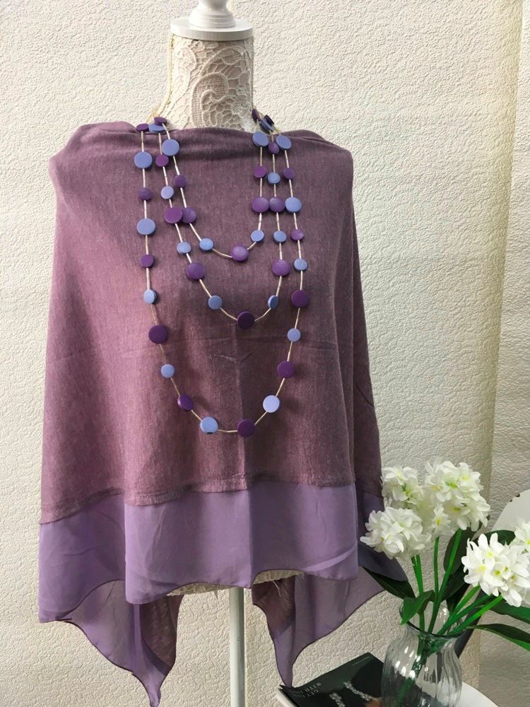 Poncho & Necklace Duo