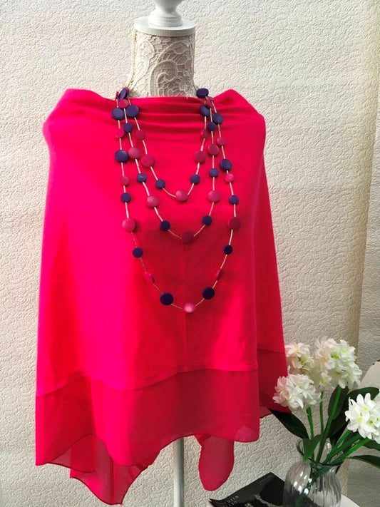 Poncho & Necklace Duo