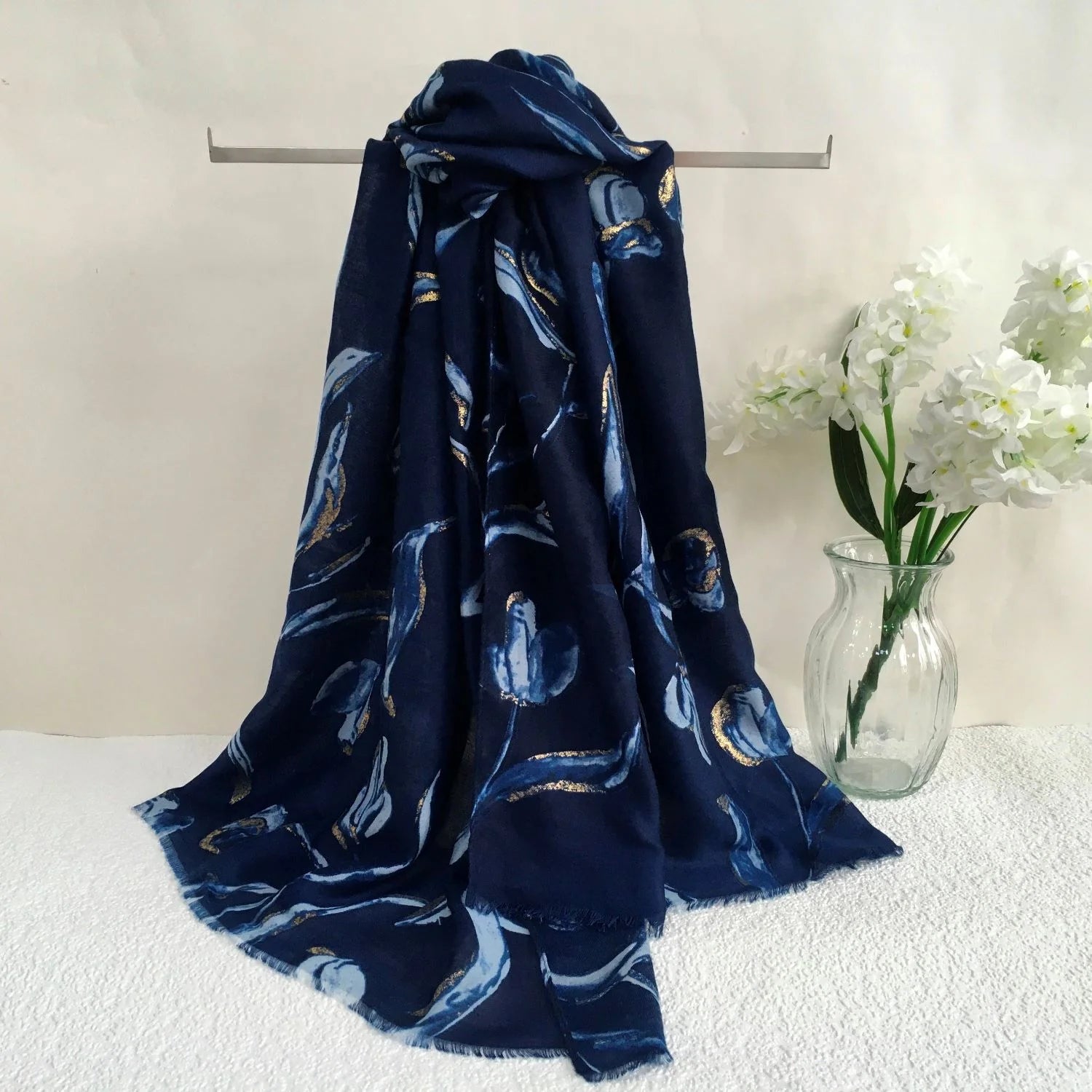 Floral Scarf | Blue