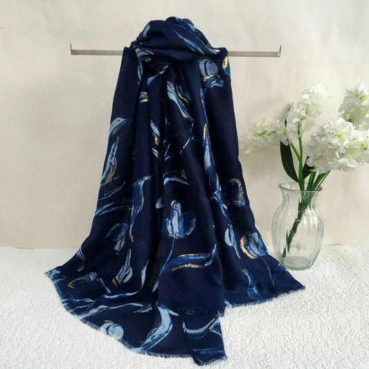 Floral Scarf | Blue