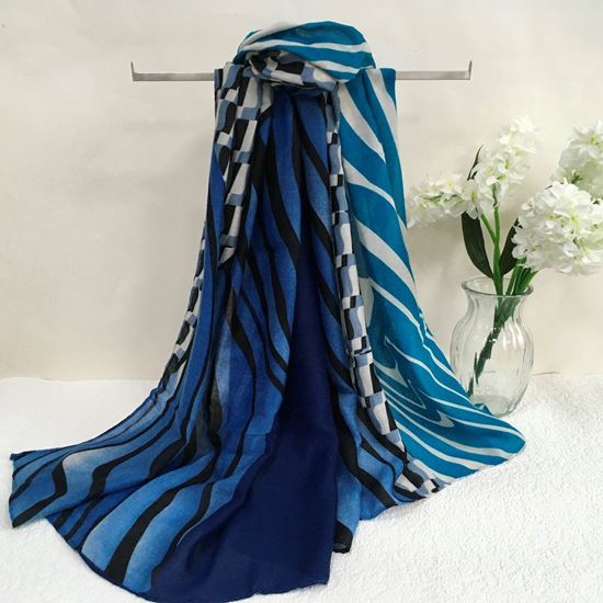 Abstract Scarf | Blue