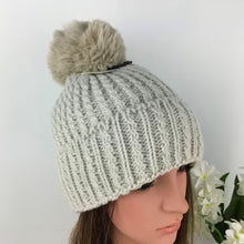 Knitted Pom Pom Hat