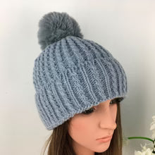 Knitted Pom Pom Hat