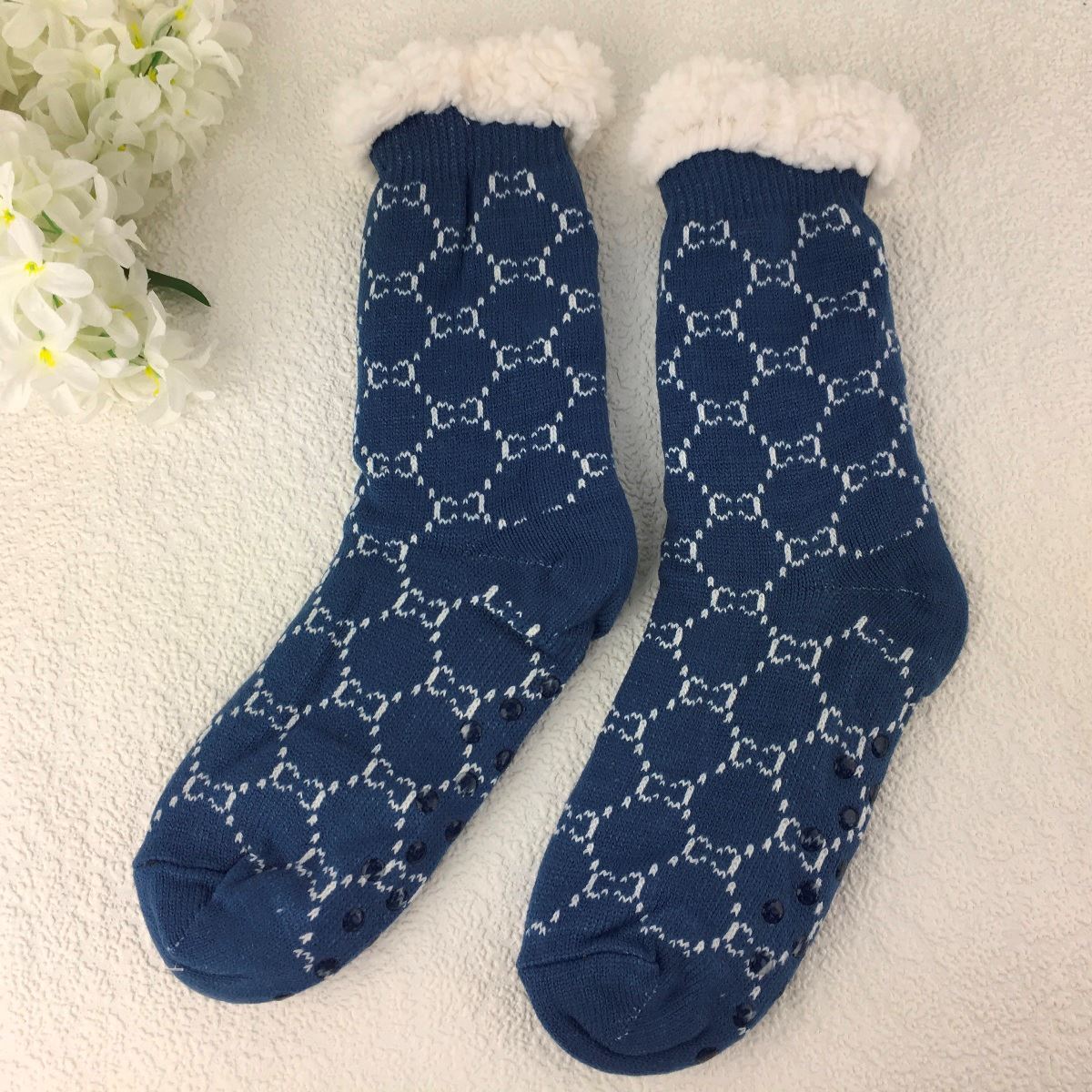Cosy Slipper Socks | Blue