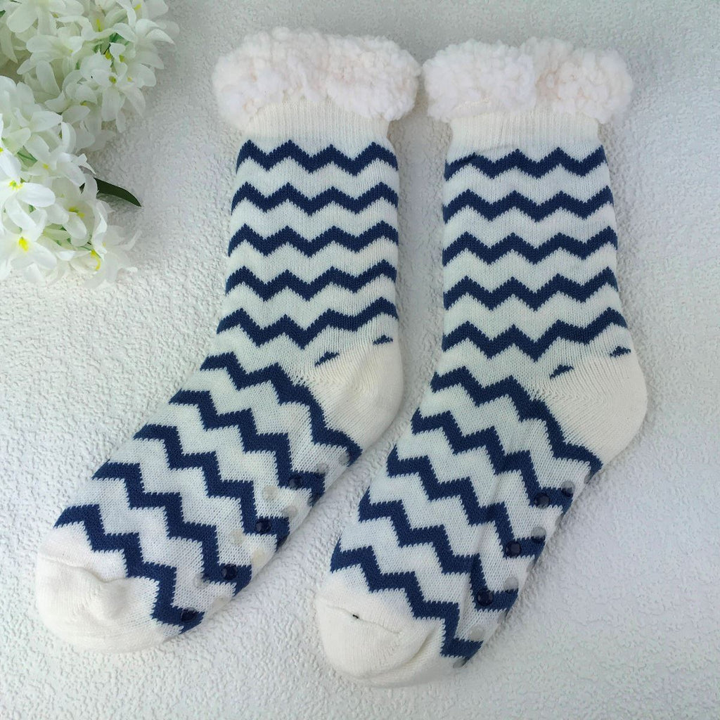 Cosy Slipper Socks | Blue