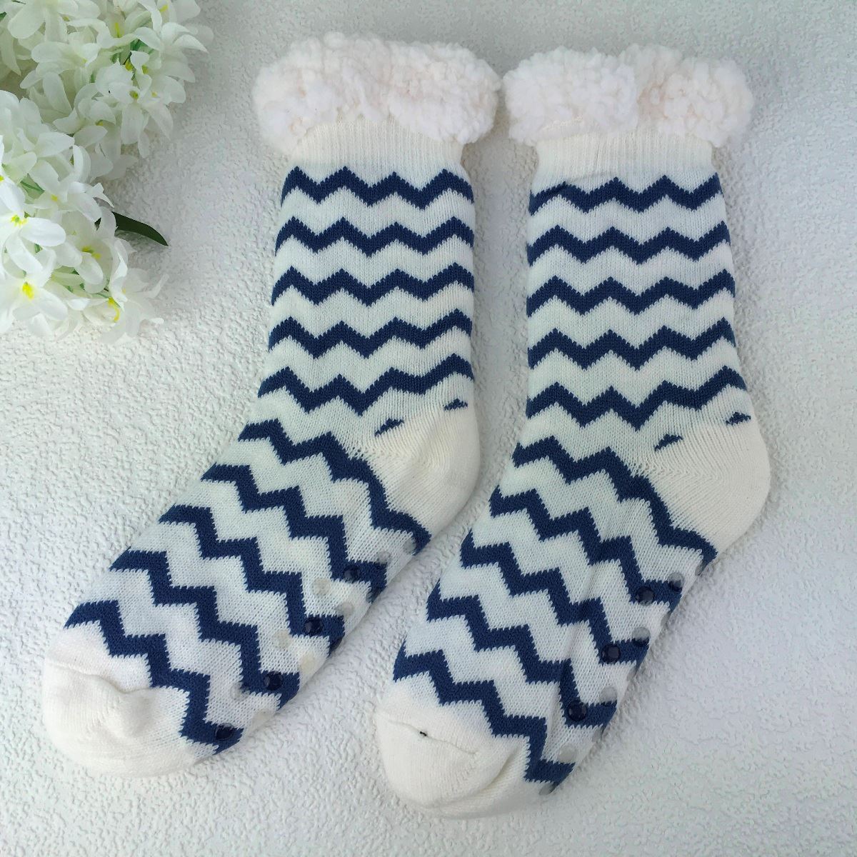 Cosy Slipper Socks | Blue