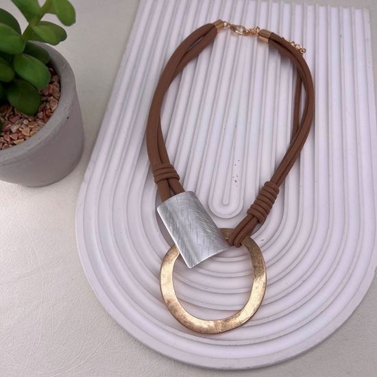 Statement Linked Neckalce