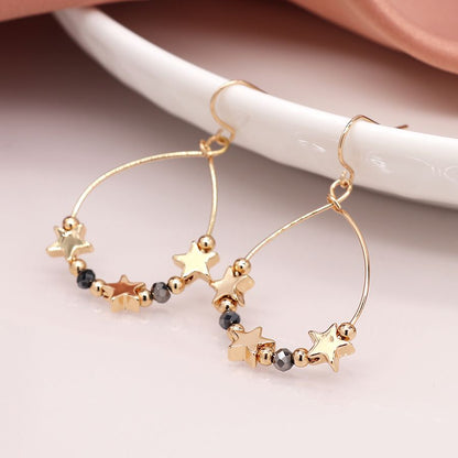 Teardrop Star Earrings