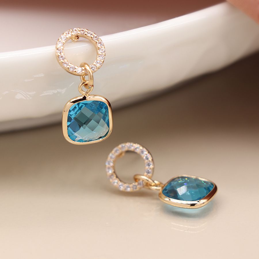 Crystal Circle & Aqua Drop Hearings