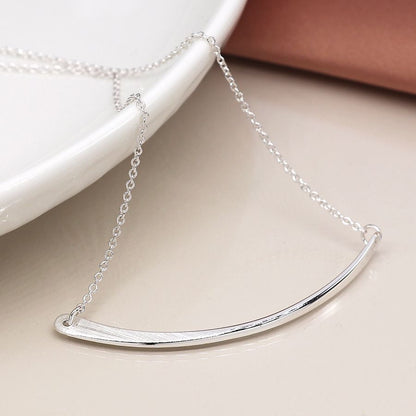 Swoop Necklace | Silver