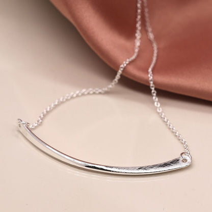 Swoop Necklace | Silver