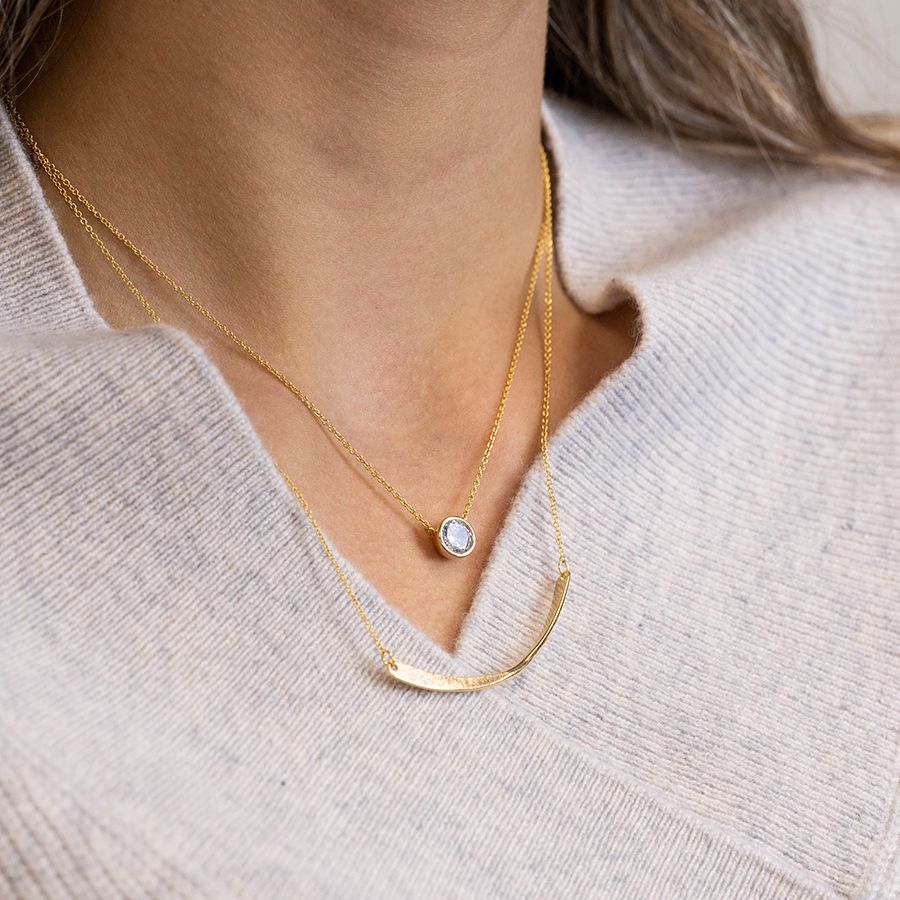 Swoop Necklace | Gold