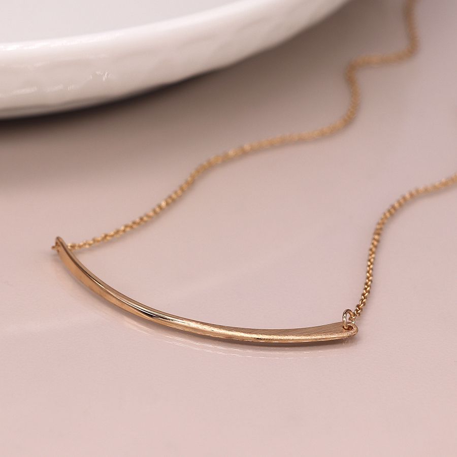 Swoop Necklace | Gold