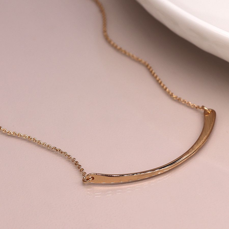 Swoop Necklace | Gold