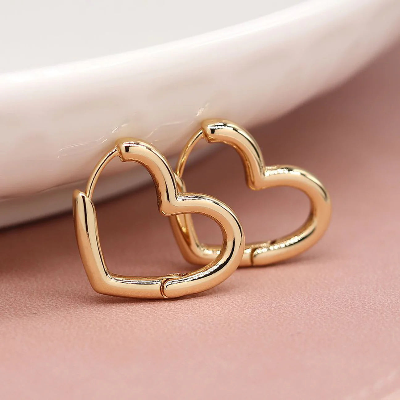 Heart Hoop Earrings