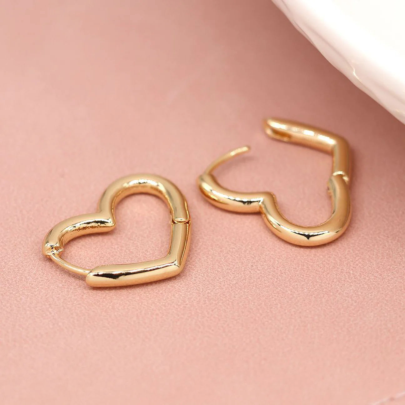 Heart Hoop Earrings