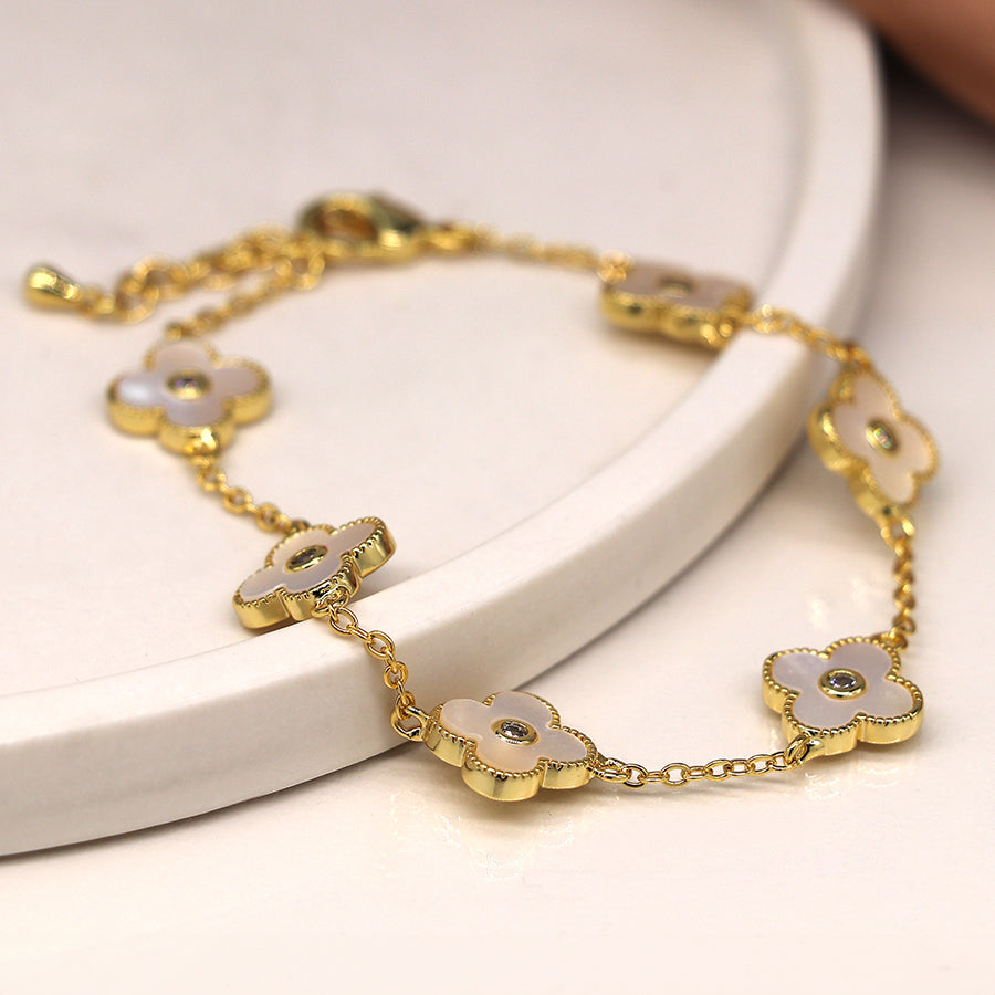 Quatrefoil Foil Bracelet