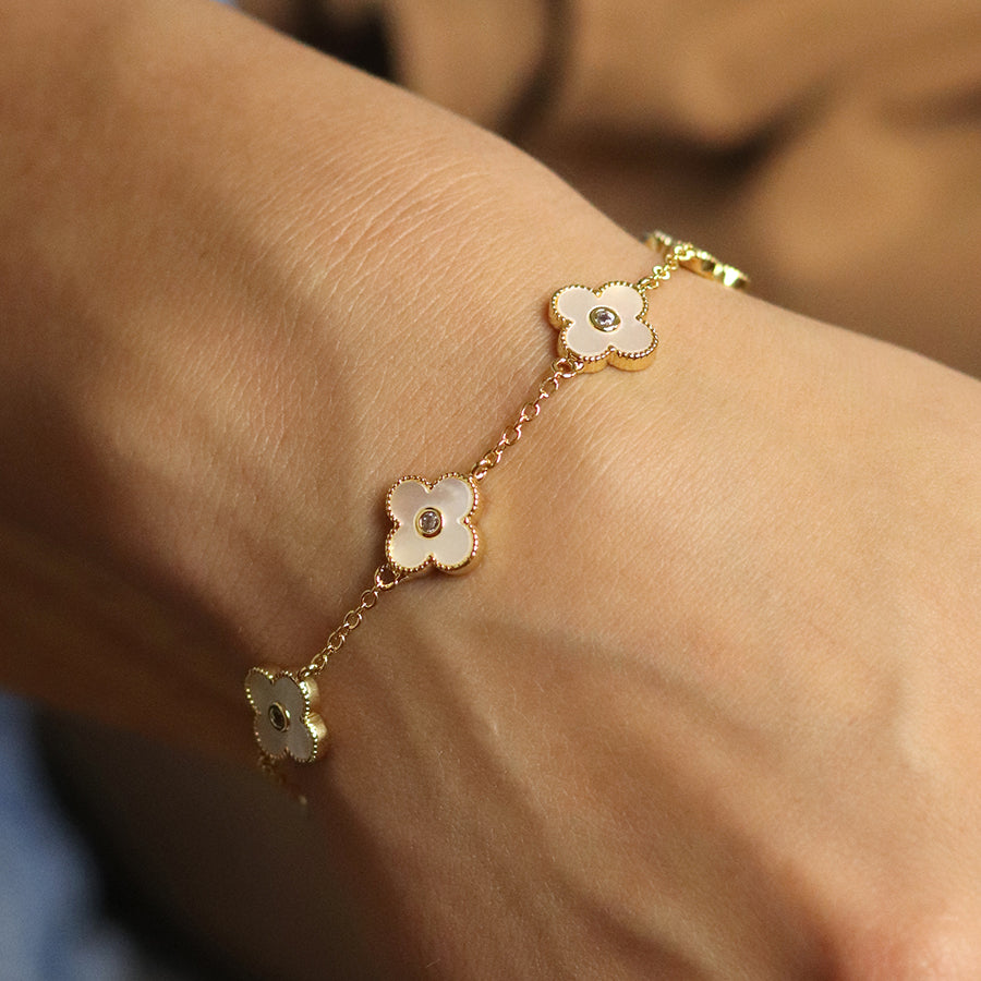 Quatrefoil Foil Bracelet