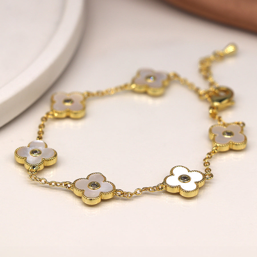 Quatrefoil Foil Bracelet