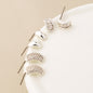 Triple Curve Stud Earring Set