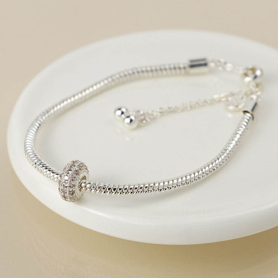Pave Crystal Hoop Bracelet