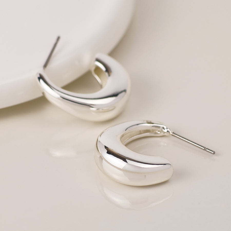 Smooth Curve Chunky Earrings