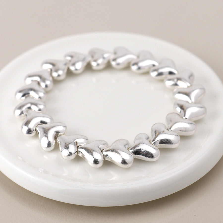 Worn Hearts Bracelet