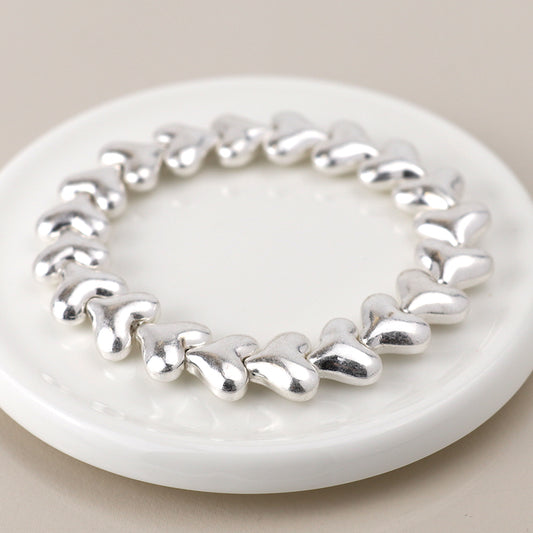 Worn Hearts Bracelet
