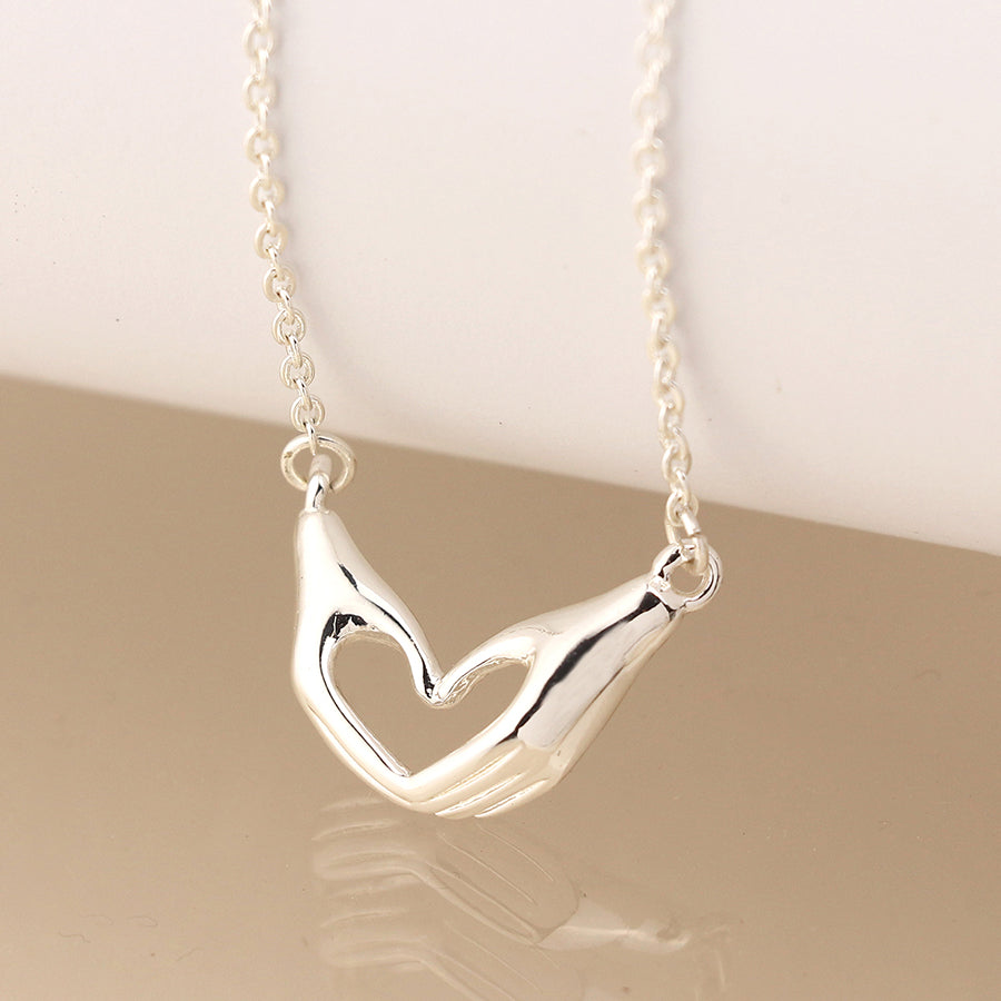 Heart Hands Necklace