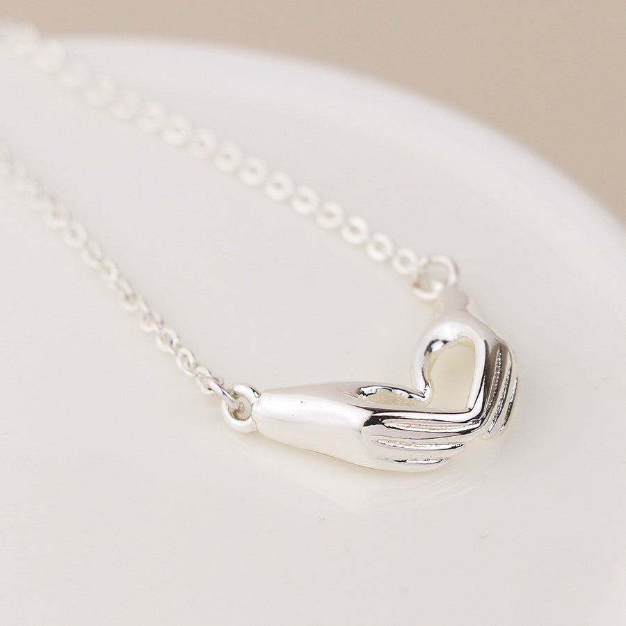 Heart Hands Necklace