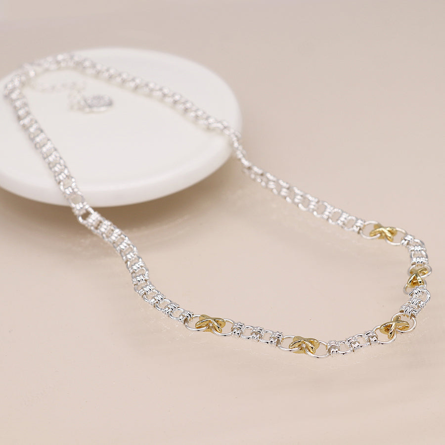 Knots & Crosses Linked Necklace