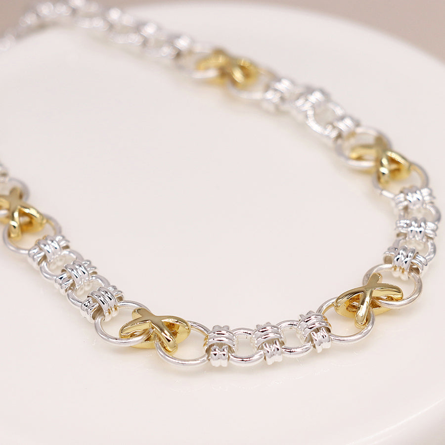 Knots & Crosses Linked Bracelet