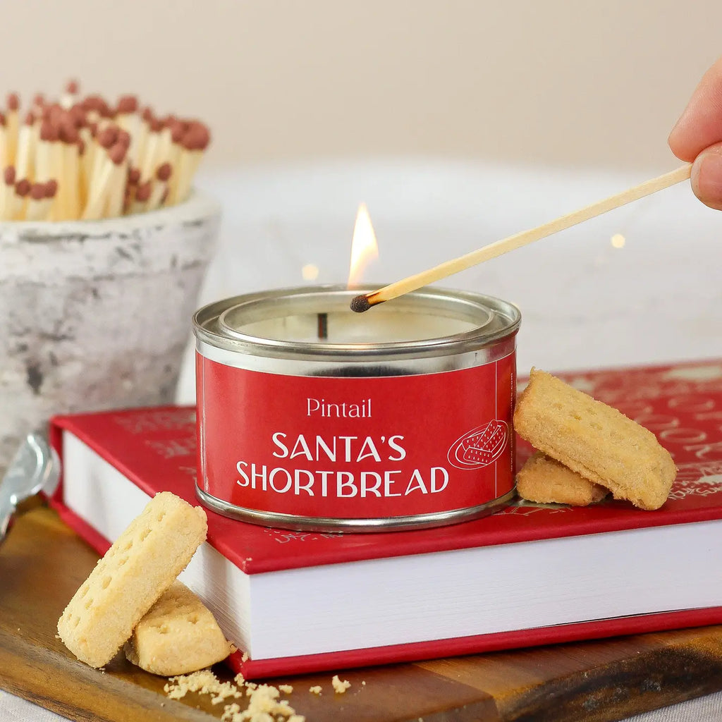 Pintail Paint Pot Candle Tin | Santas Shortbread