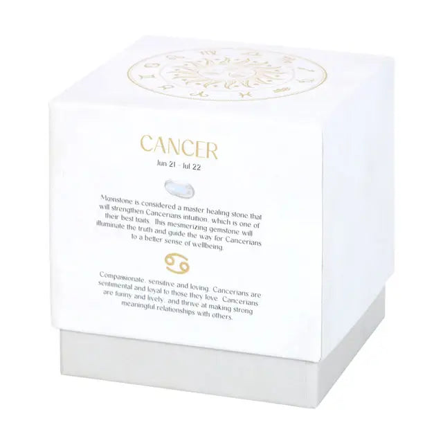 GEMSTONE ZODIAC CANDLE | CANCER ORANGE & CHAMOMILE GEMSTONE ZODIAC CANDLE