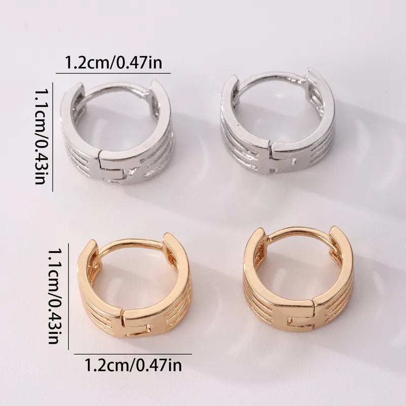 Elegant Solid Hoops