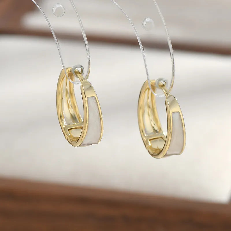 Geometric Style Hoop Earring