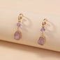 Resin Drop Earrings | Pink / Purple