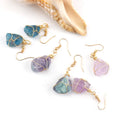 Asymmetrical Natural Stone Drop Earrings