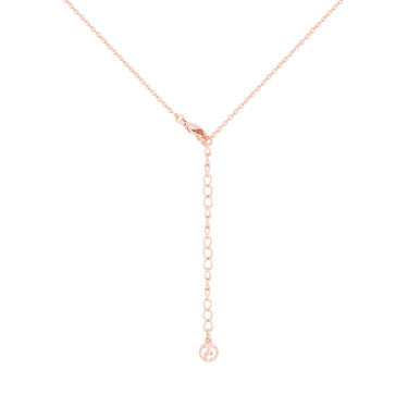 Bee Hexagonal Pendant | Rose Gold