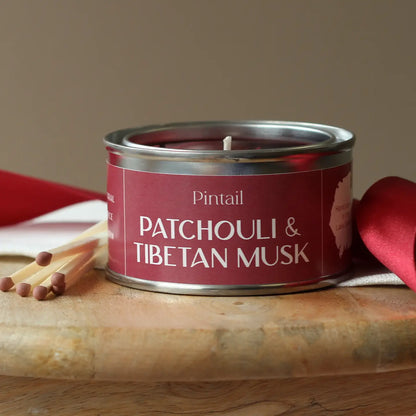 Pintail Paint Pot Candle Tin | Patchouli & Tibetan Musk