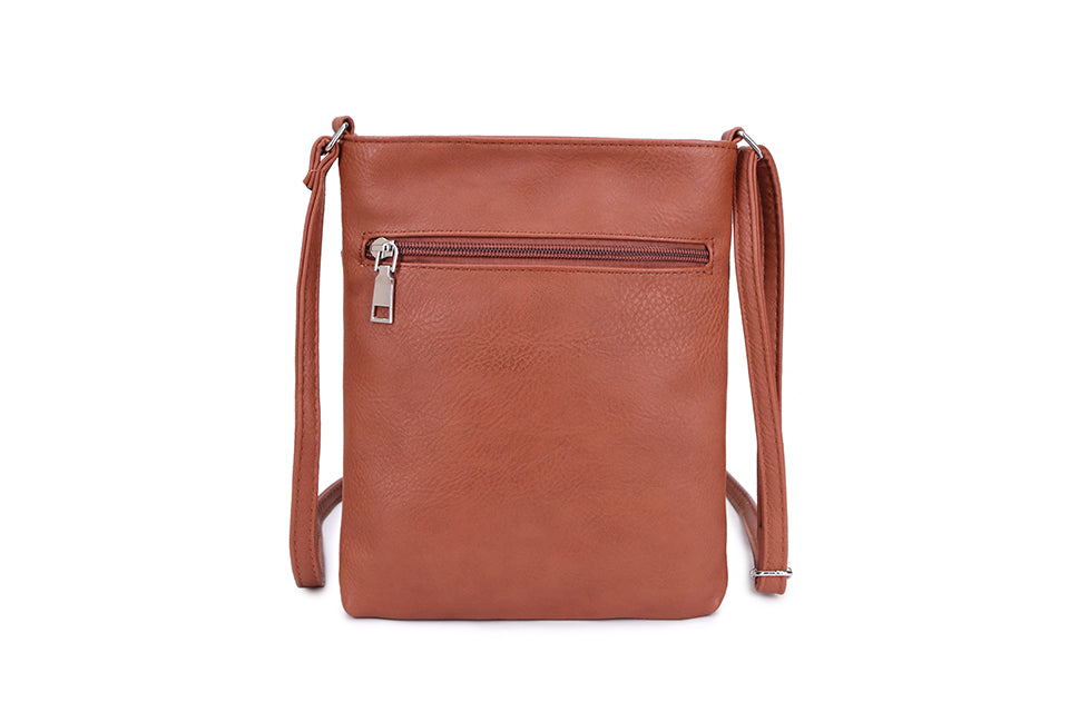 Multi Zip Pocket Crossbody Bag